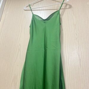 All Saints Green Size  S Women’s Satin Maxi dress
